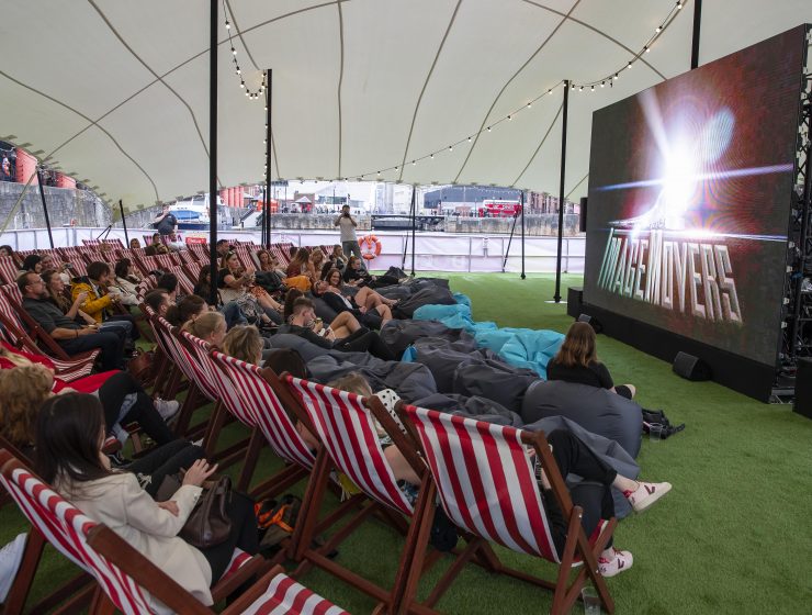 Floating cinema, Royal Albert Dock. Picture Jason Roberts Photography