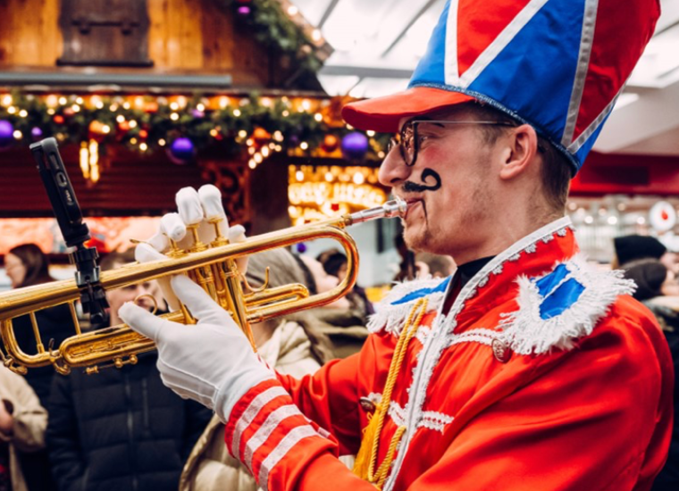 Christmas toy parade in Liverpool ONE