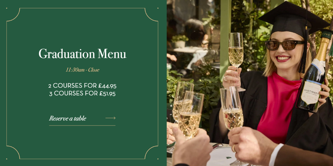 Graduation at The Ivy Liverpool
