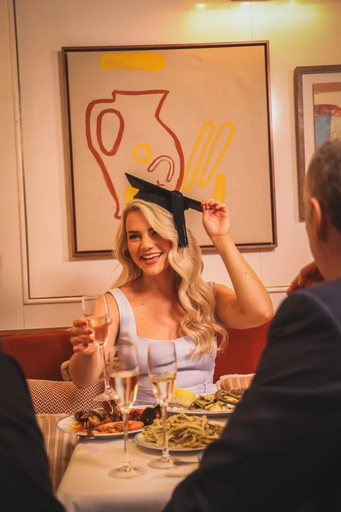 San Carlo Liverpool graduation menu